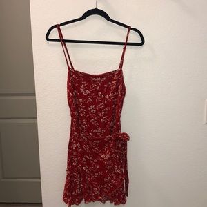 Zaful red floral dress